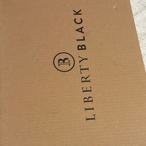 LIBERTY Black Brown Shoe Box with Sale Tag